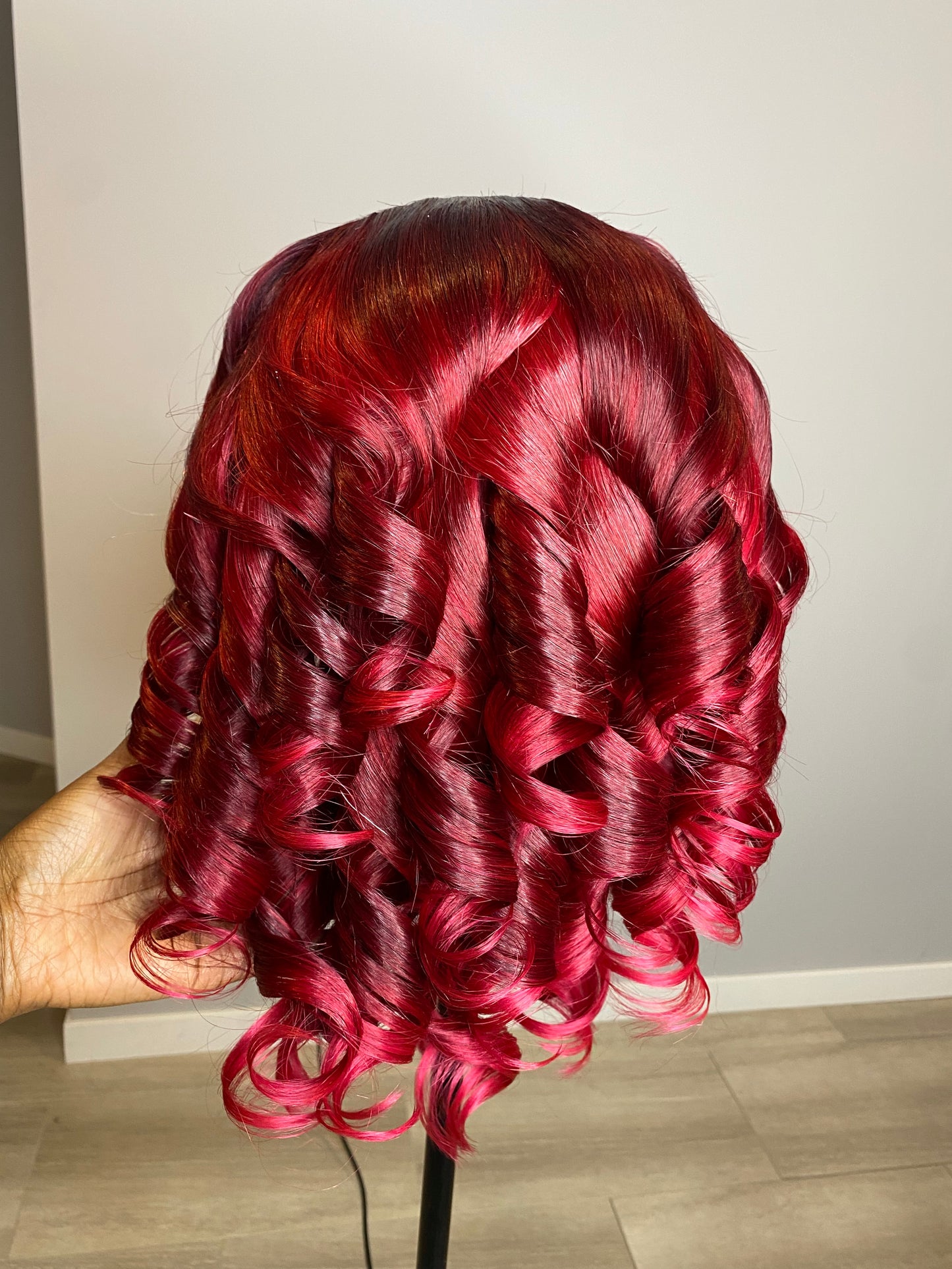 Burgundy/Blonde Chucks Wig