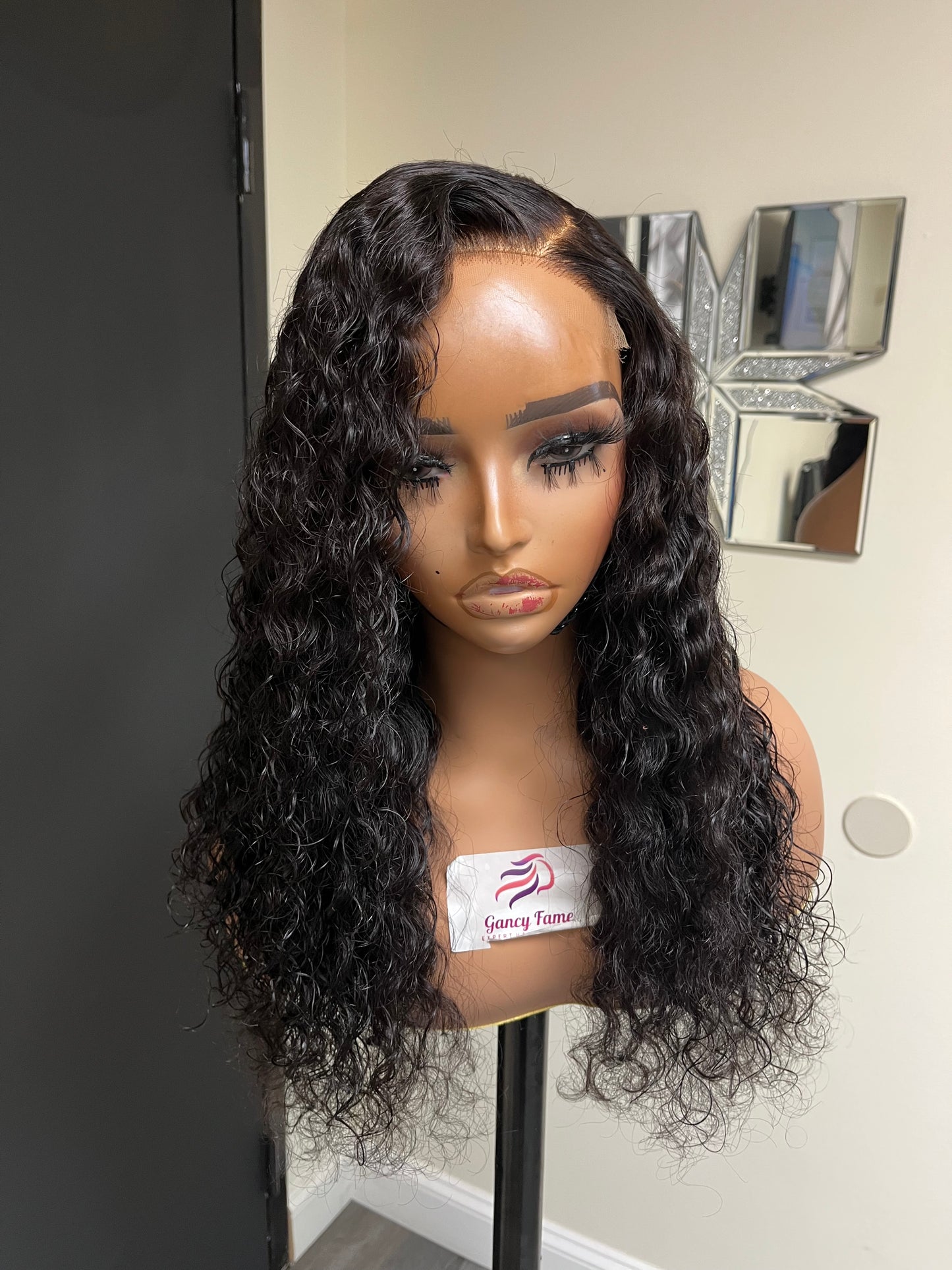 16" Deep Wave Glueless Wig