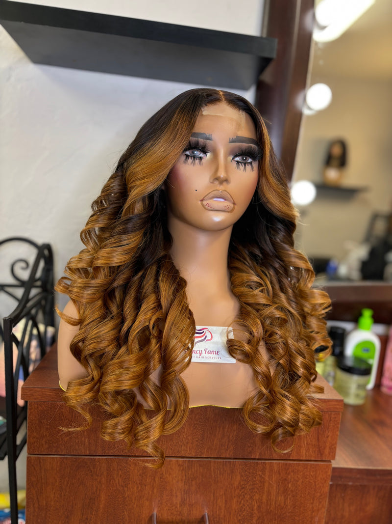 Glueless Ombré Fall Wig