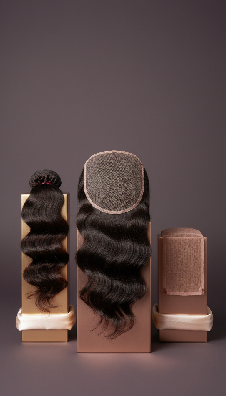 Lace Closure With Invisible Finish