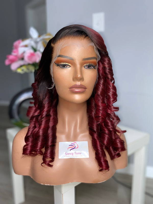 Burgundy Lace Front Wig