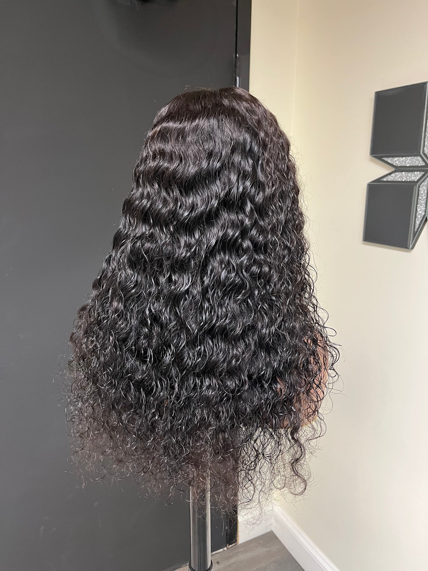 16" Deep Wave Glueless Wig