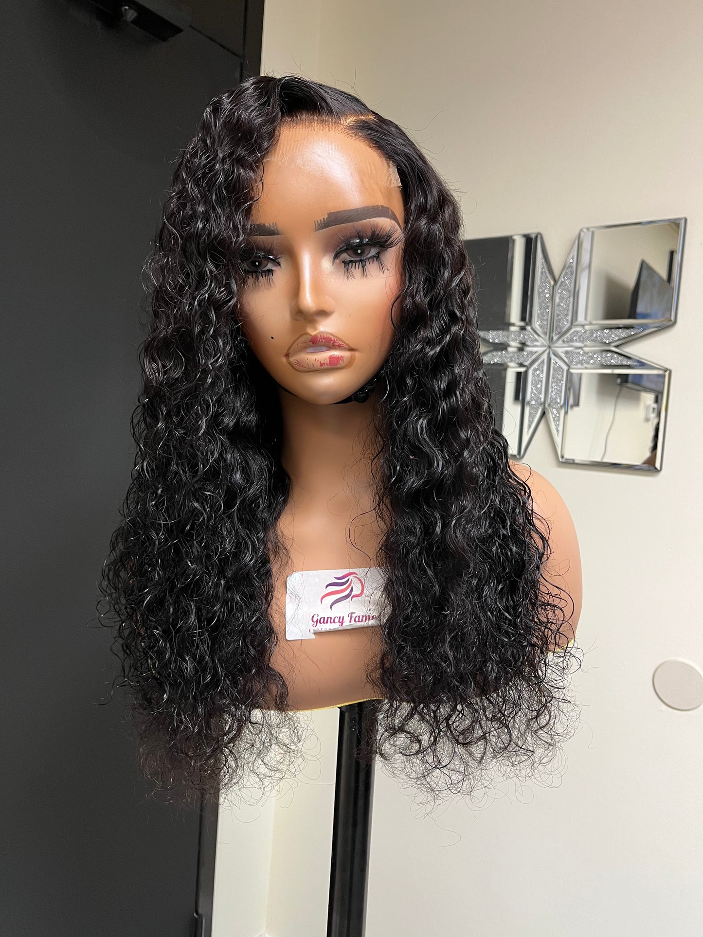 16" Deep Wave Glueless Wig