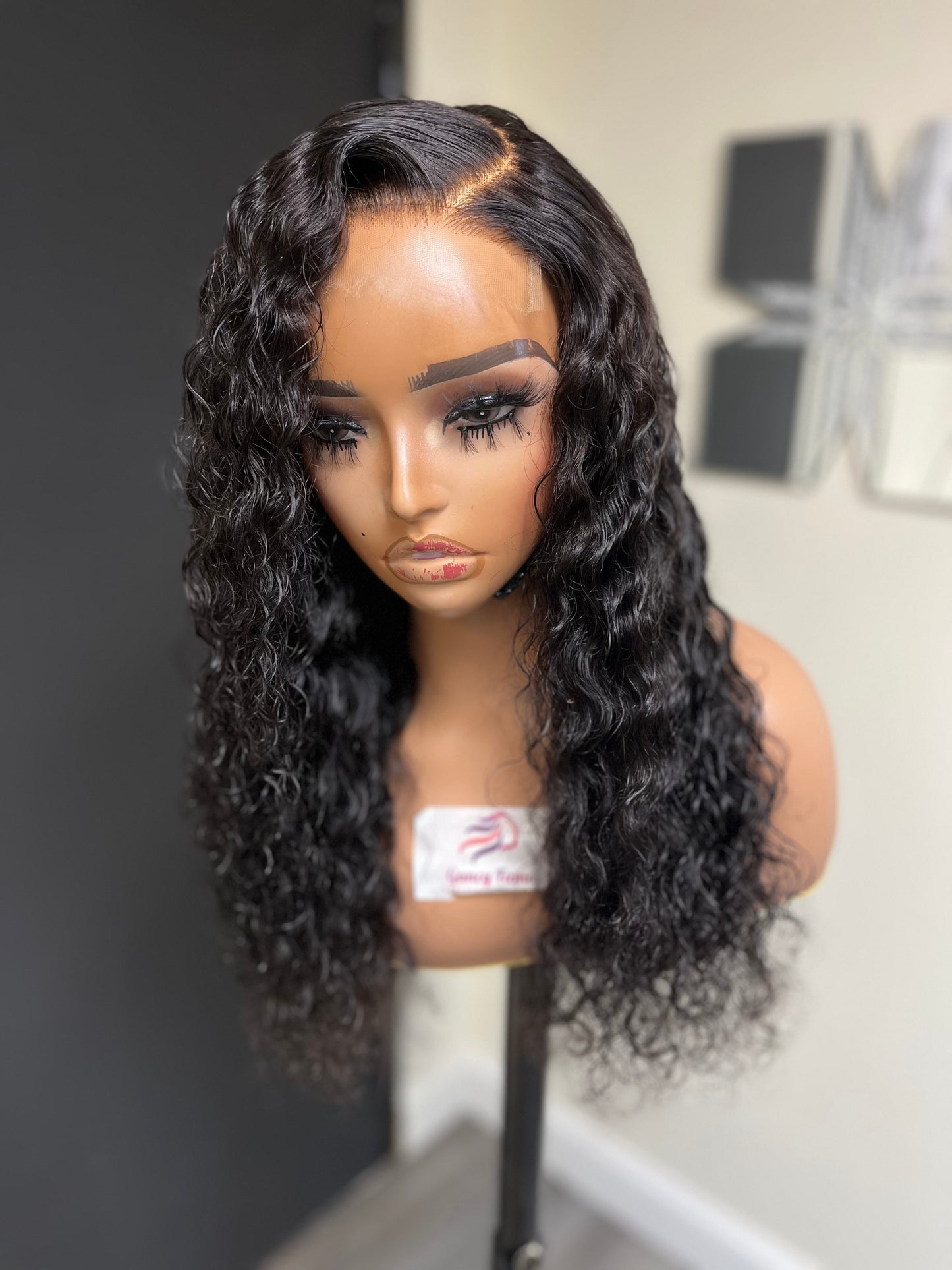 16" Deep Wave Glueless Wig