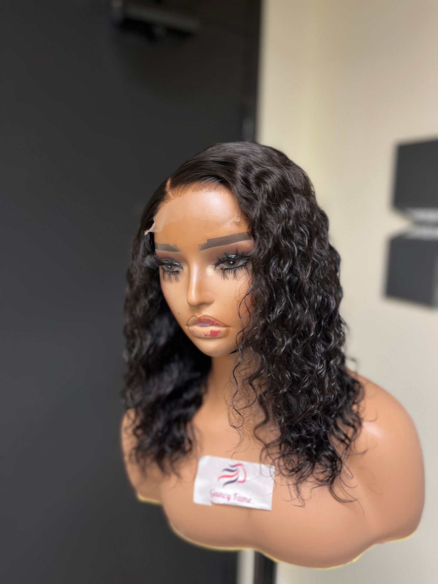 Bob Deep/Water Wave Glue-less Wig