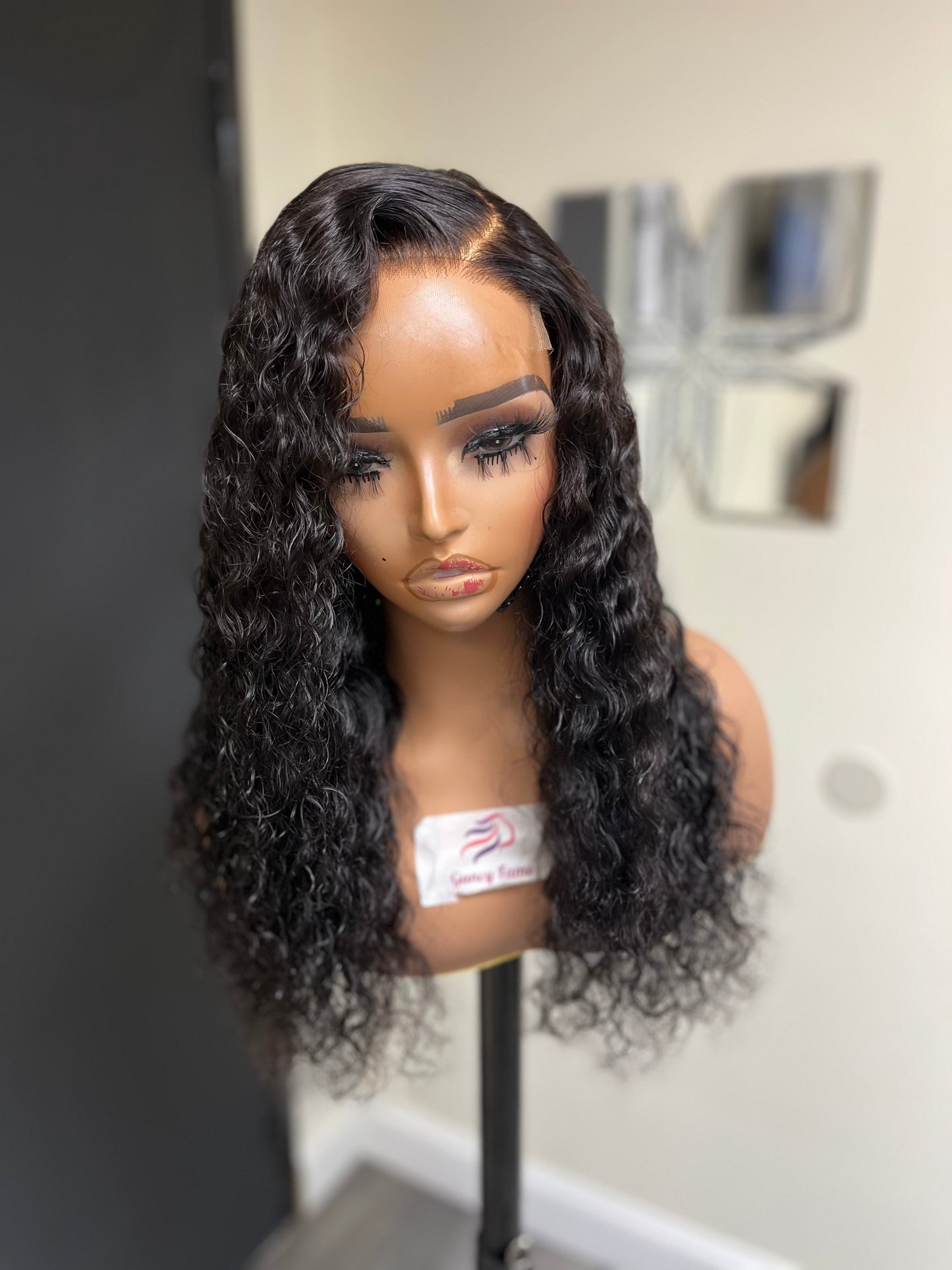 16" Deep Wave Glueless Wig