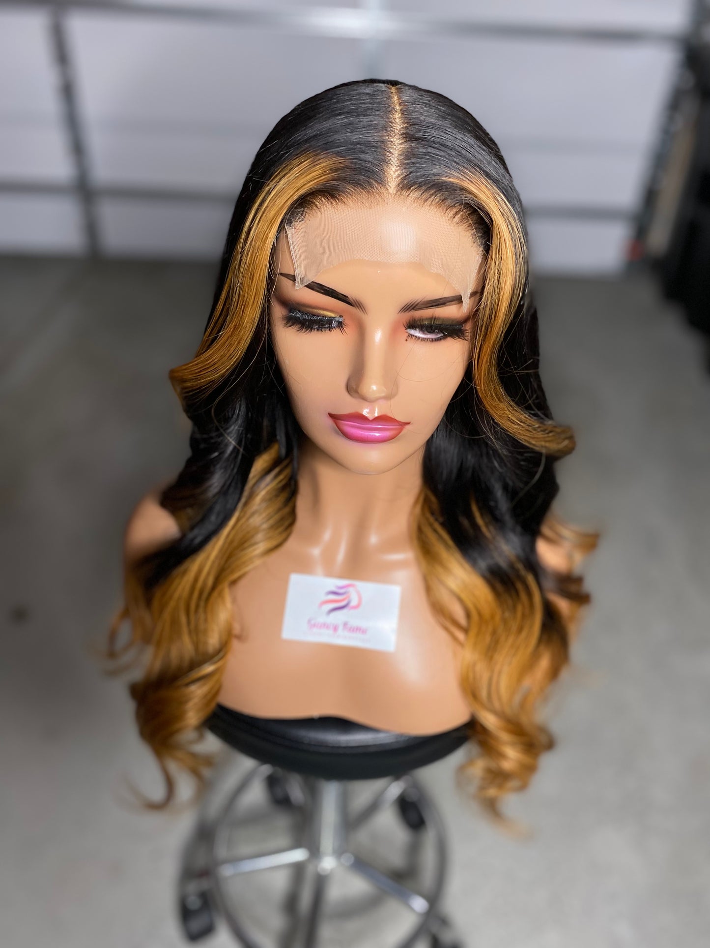 Highlight Hair Body Wave Lace Front Human Hair Wigs Ombre Color Wig