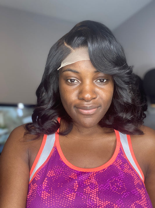 Glueless Curly HD Lace Bob Wig
